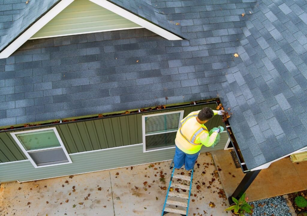 Gutter repair before and after in Birmingham, AL