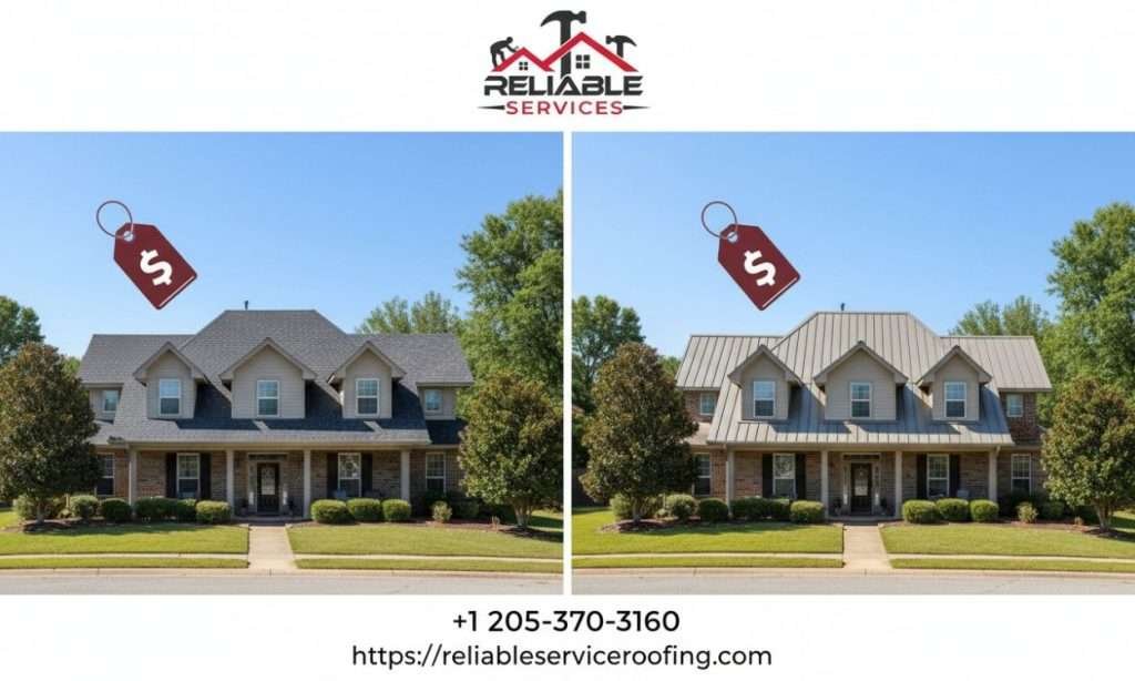 Asphalt Shingle vs Standing Seam Metal Roof Cost Comparison in Alabama