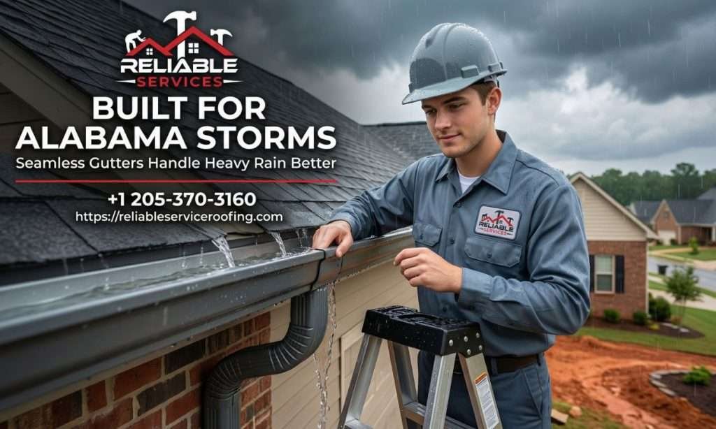 Built for Alabama Storms – Seamless Gutter Installation in Birmingham