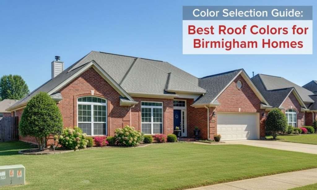 Color Selection Guide Best Roof Colors for Birmingham Homes