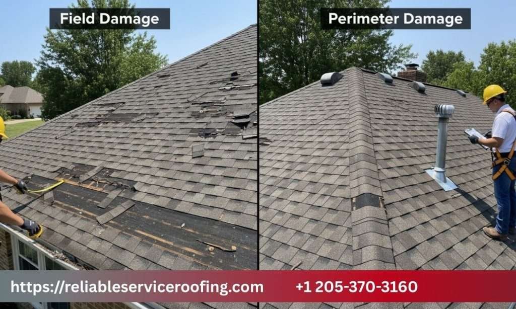 Field vs. Perimeter Damage Assessment
