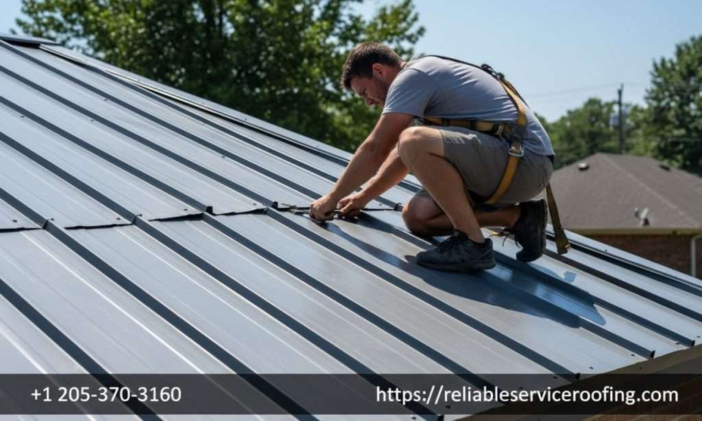 Standing Seam Metal Roof Installation in Birmingham Alabama
