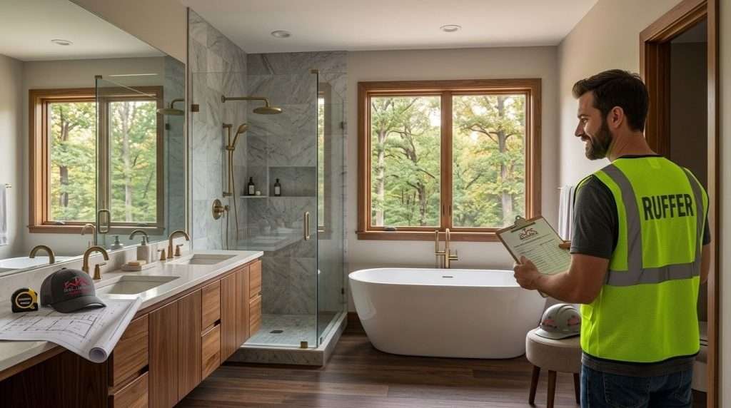 Bathroom remodeling Knoxville TN – Modern yet cozy bathroom design perfect for East Tennessee homes