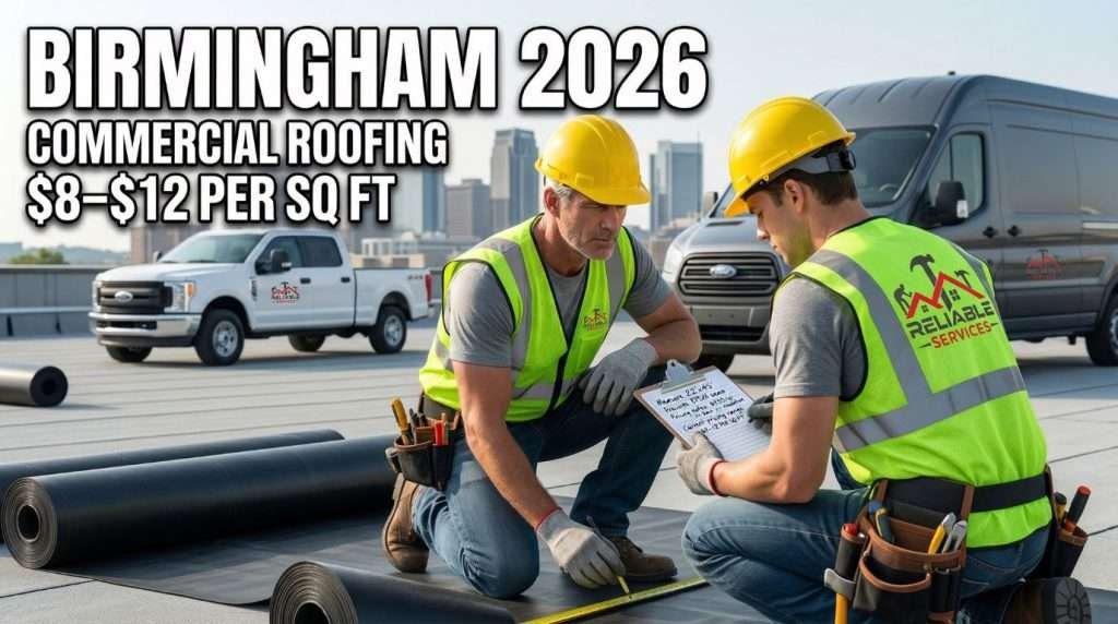 Common Commercial Roofing Systems and 2026 Cost Breakdown in Birmingham