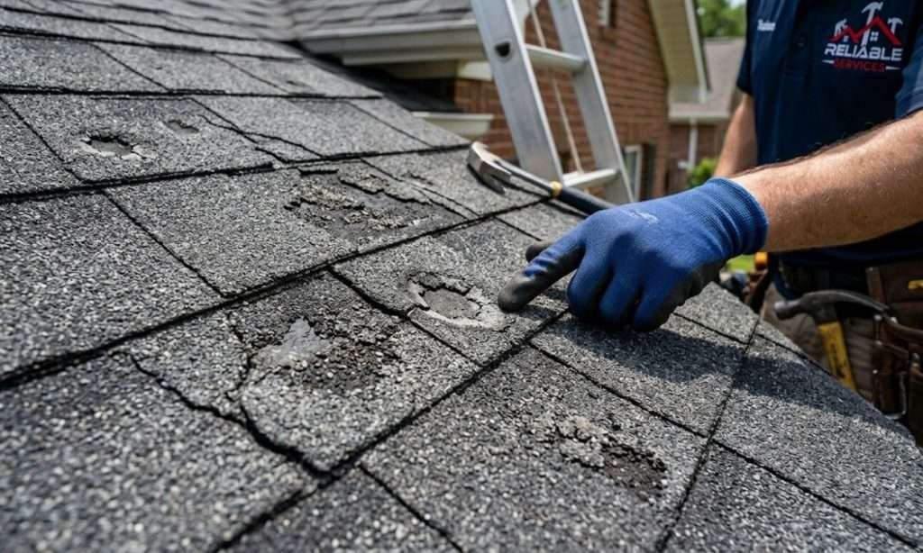 Hail Damage on Asphalt Shingles What Birmingham Homeowners Should Look For