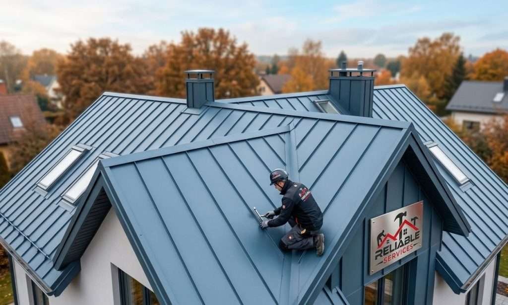 Modern Standing Seam Metal Roof