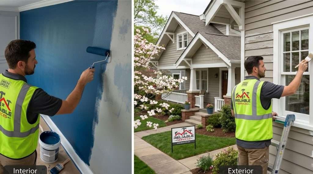 Painting Interior & Exterior Knoxville TN – Professional interior and exterior painting services by Reliable Services