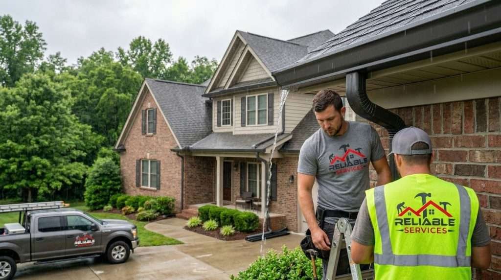 Reliable Services expert team providing gutter cleaning in Knoxville TN – Licensed and trusted local professionals