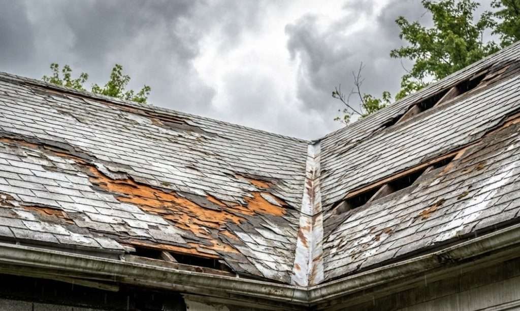 Emergency storm damage roof repair in Houston by local roofing experts