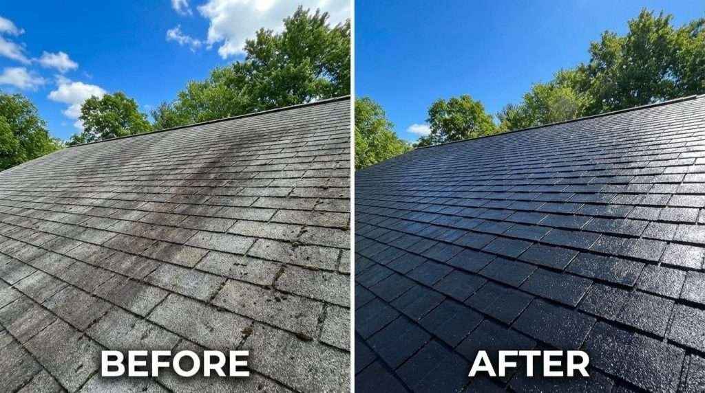 Roof Roof Tarping Before & After
