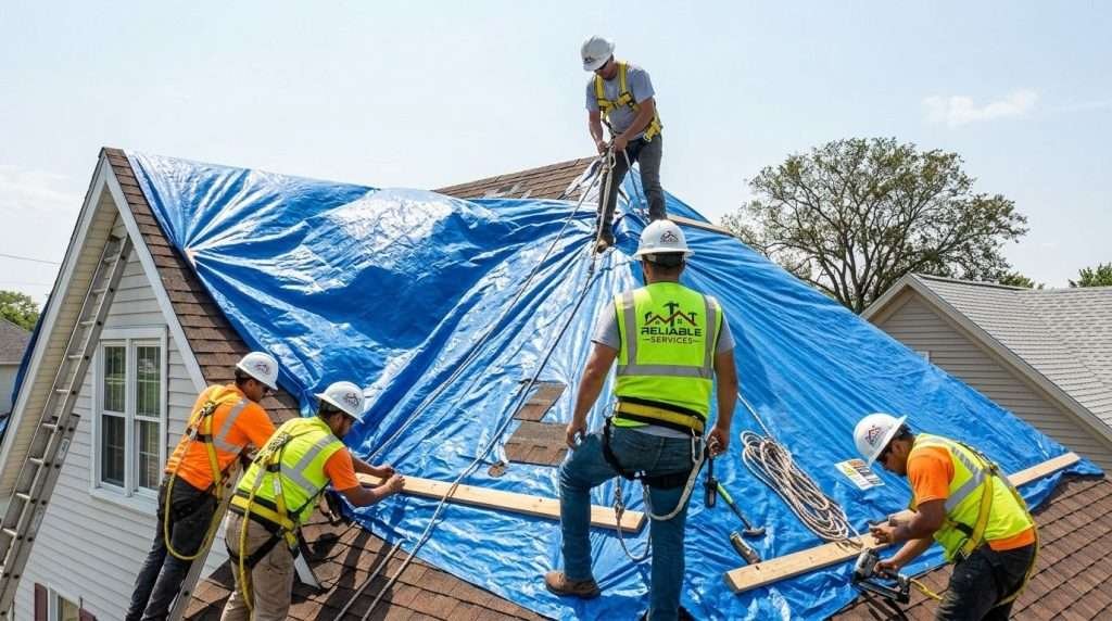 Why Choose Reliable Service Roofing for Emergency Roof Tarping in Birmingham
