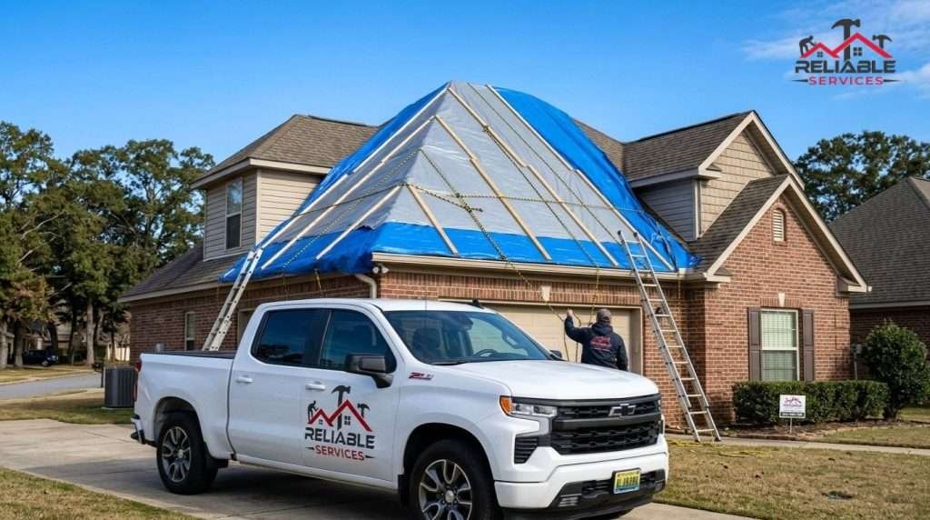 Emergency Tarping After Storm Birmingham