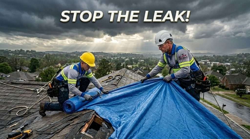 Emergency roof tarping service in Birmingham AL by Reliable Service Roofing