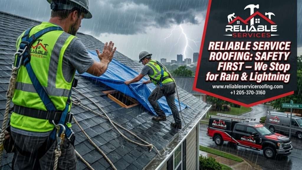 Is roofing dangerous in wet weather Alabama - Reliable Service Roofing