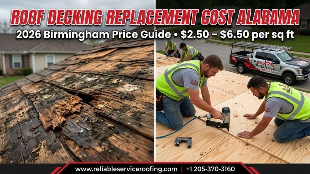 Roof Decking Replacement Cost in Alabama 2026: Birmingham Price Guide