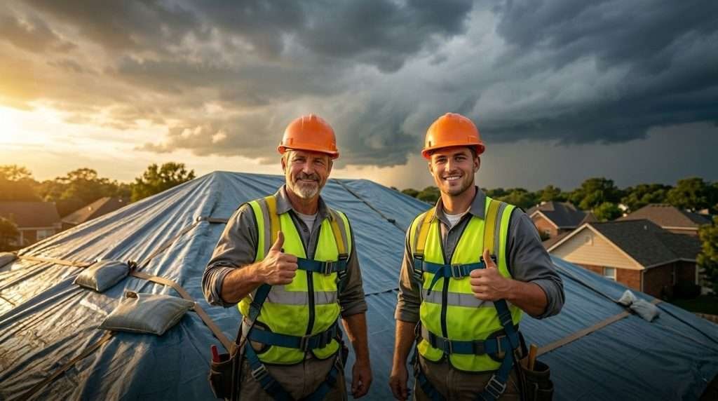 Same day emergency roof tarping Birmingham Alabama