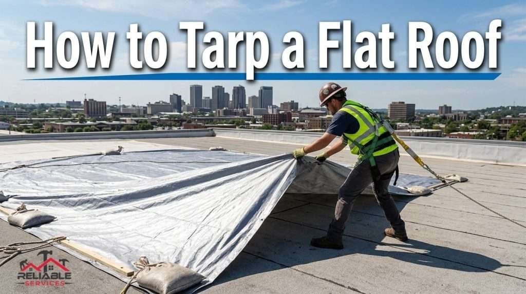 How to Tarp a Flat Roof in Birmingham AL - Reliable Service Roofing