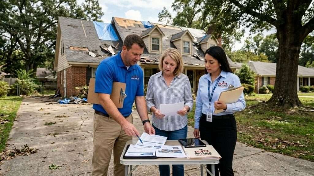 Roof insurance claim review
