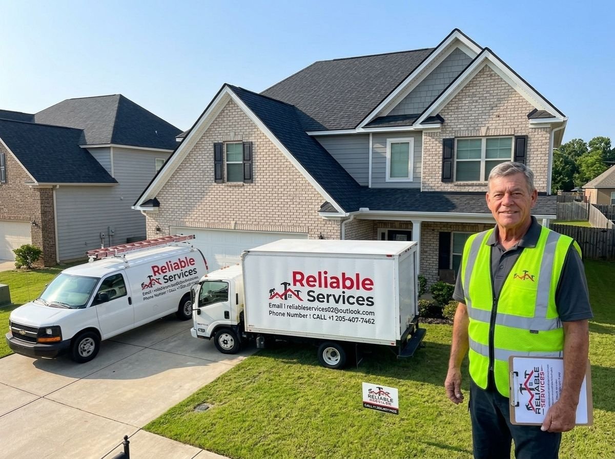 Completed roof repair after storm damage