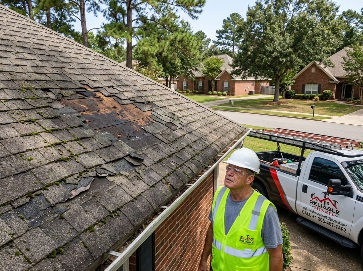 Roof replacement before project