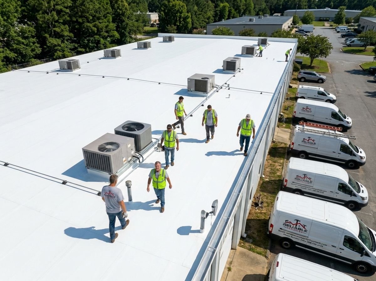 Commercial roof leaks and flashing damage